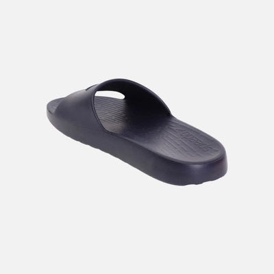 Speedo Men's Single Colour Slides - True Navy & Blue Flame