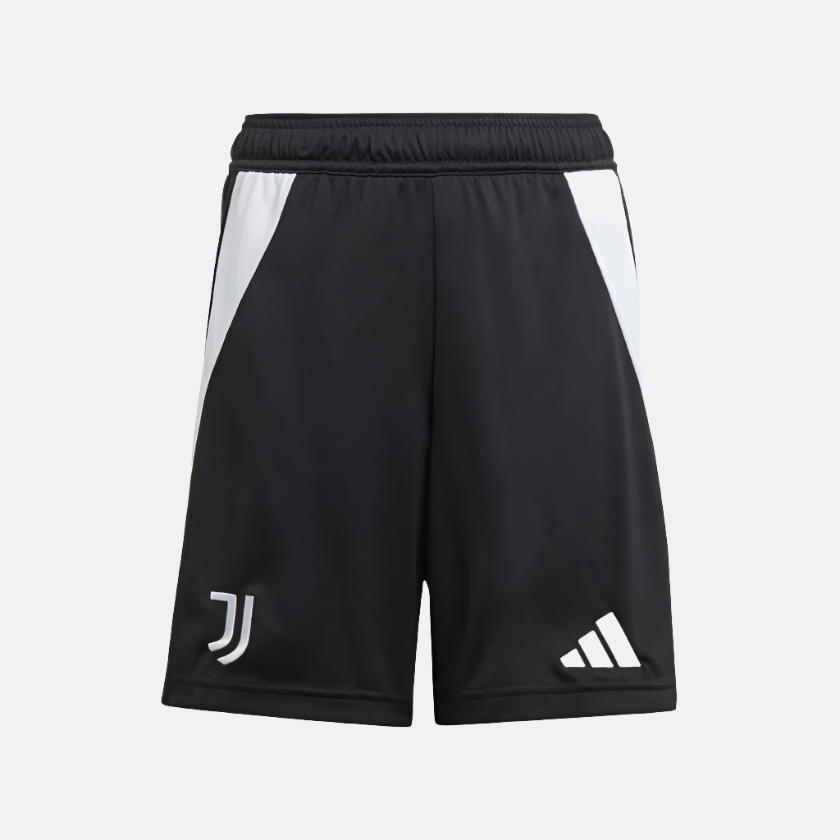 Adidas Juventus 24/25 Home Kids Unisex Football Shorts (7-16Years) -Black/White