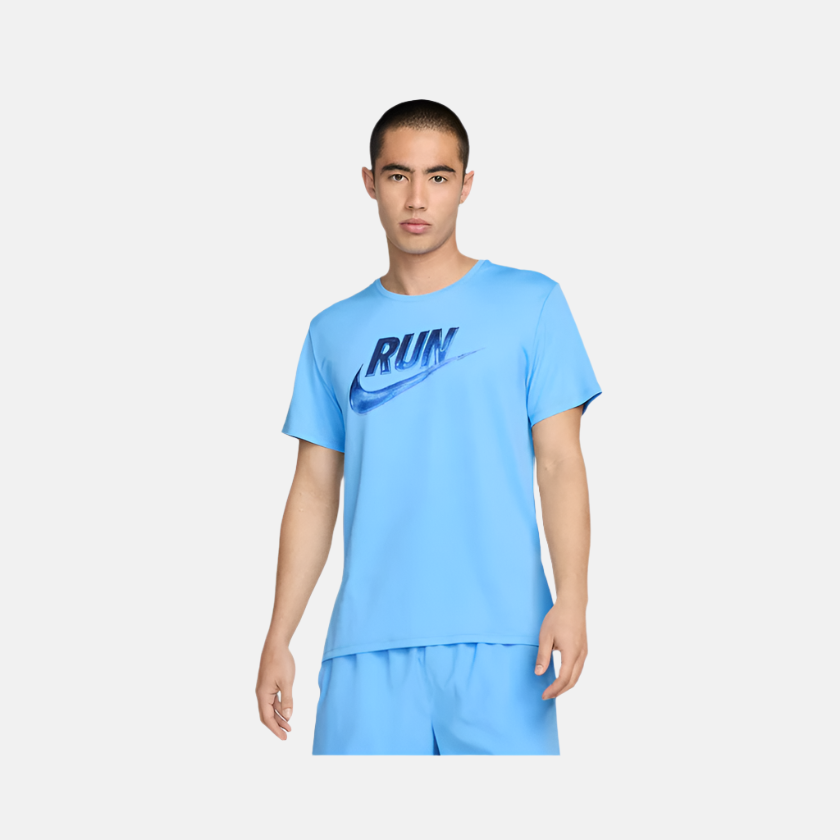 Nike Miler Run Energy Dri-FIT Short-Sleeve Men's Running T-shirt -Light Blue