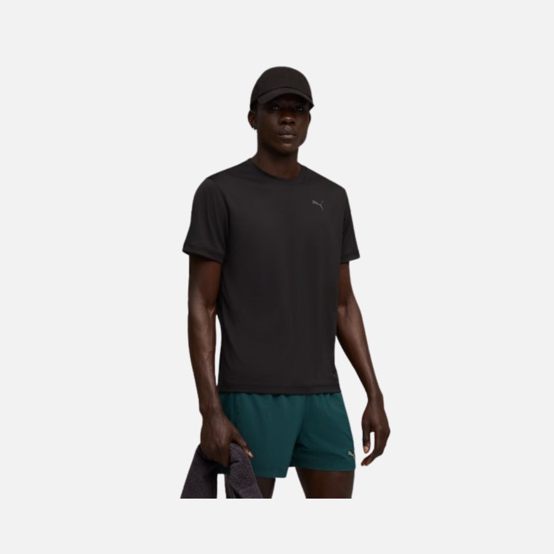 Puma Graphics Running Faster Men's Tee Black-Q3 & Q4