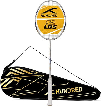 Hundred ROCK 88 Graphite Grey Strung Badminton Racquet