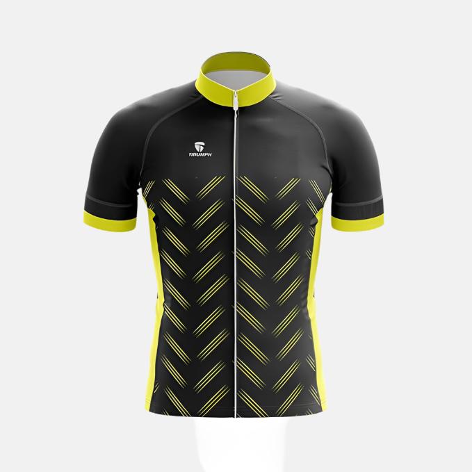 Triumph Cadence Men's Cycling Jersey -Black/Yellow