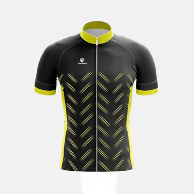 Triumph Cadence Men's Cycling Jersey -Black/Yellow