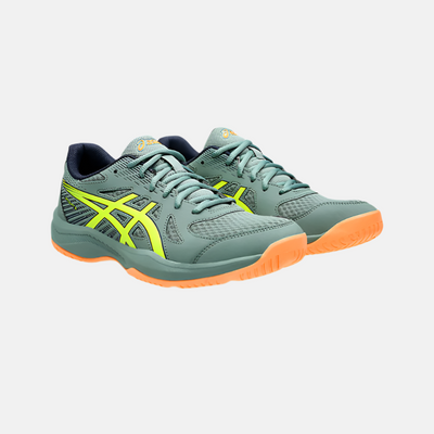 Asics UPCOURT 6 Men's Badminton Shoes -Celadon/Safety Yellow