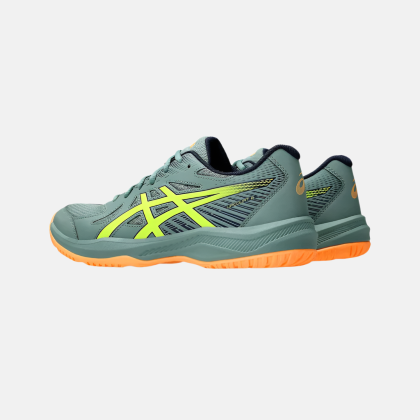 Asics UPCOURT 6 Men's Badminton Shoes -Celadon/Safety Yellow