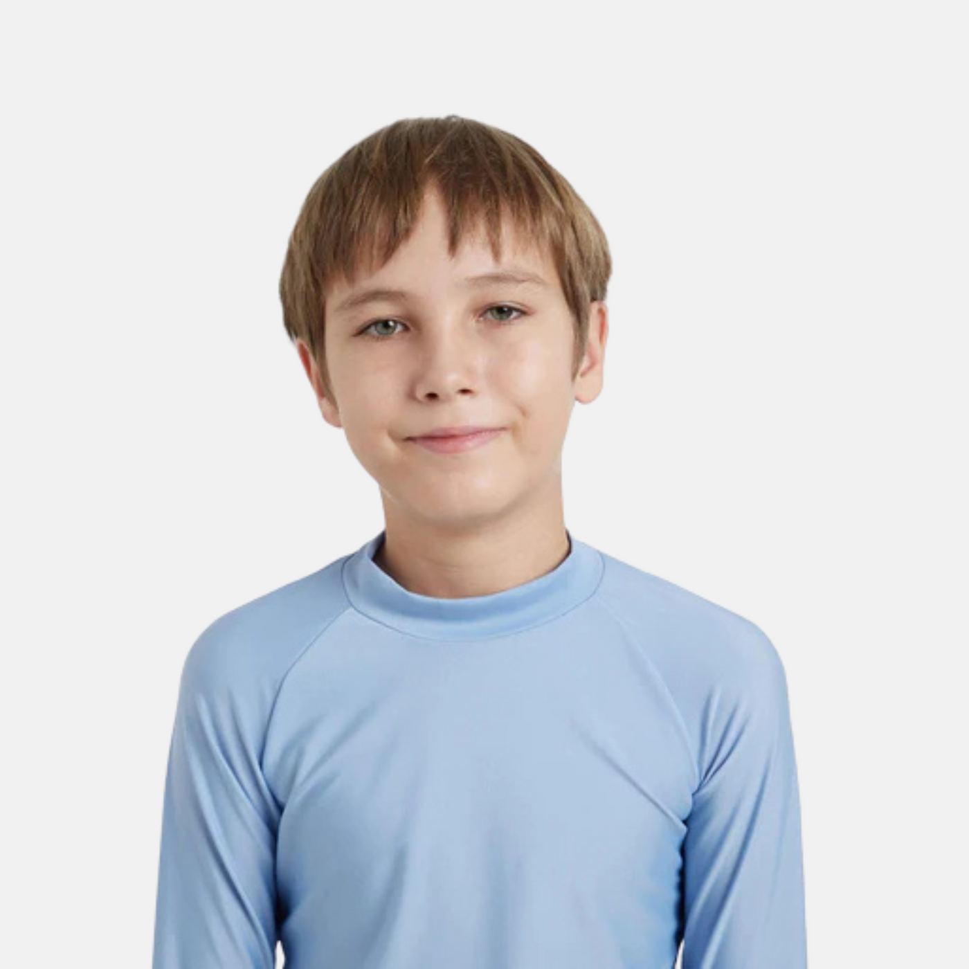 Speedo Boys Endura Brite Long Sleeve Suntop – Curious Blue / True Navy