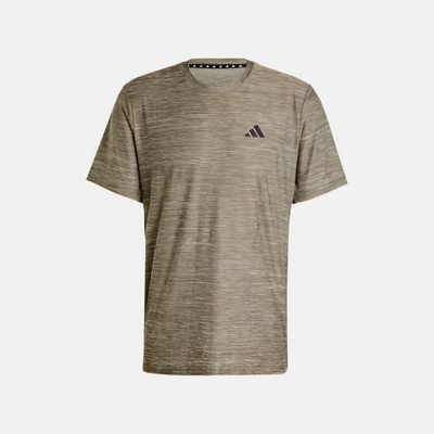 Adidas Train Essentials Stretch Men's Training T-shirt -Shadow Olive Mel. / Black