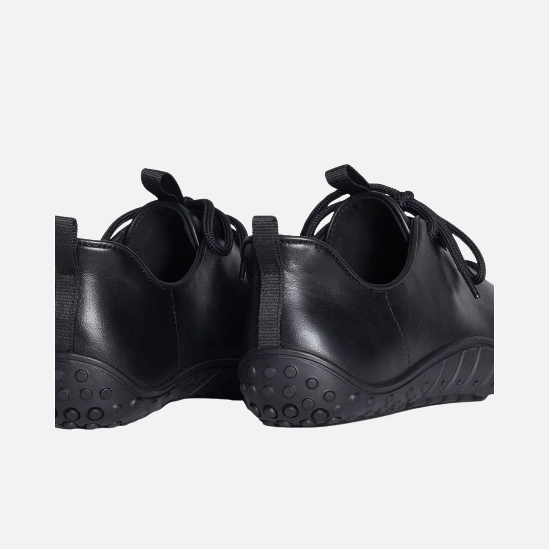 BAER URBN Leder Klassisch unisex Office Barefoot Shoes - Black