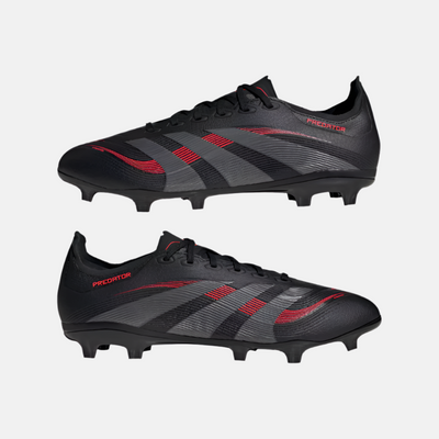 Adidas Predator League Firm Multi-Ground Unisex Football Shoes -Core Black/Grey Four/Lucid Red