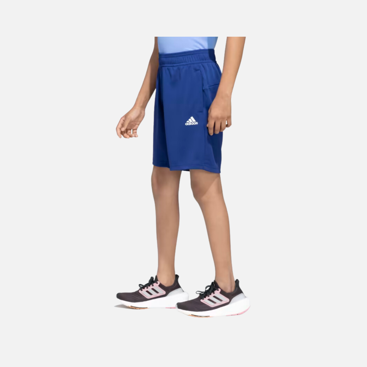 Adidas Boy Aeroready Logo Kids Shorts (5-14 Year) -Victory Blue