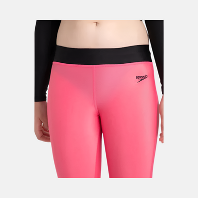 Speedo Recycled Endura Brite Active Girl's Capri - Fadango Pink/Black