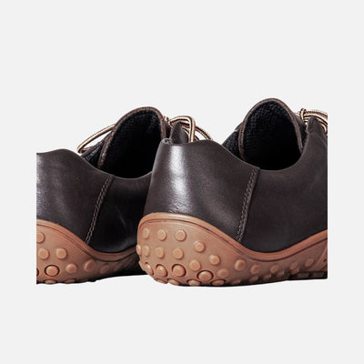 BAR URBN Leder Exekutive unisex Office Barefoot shoes - Dark Brown