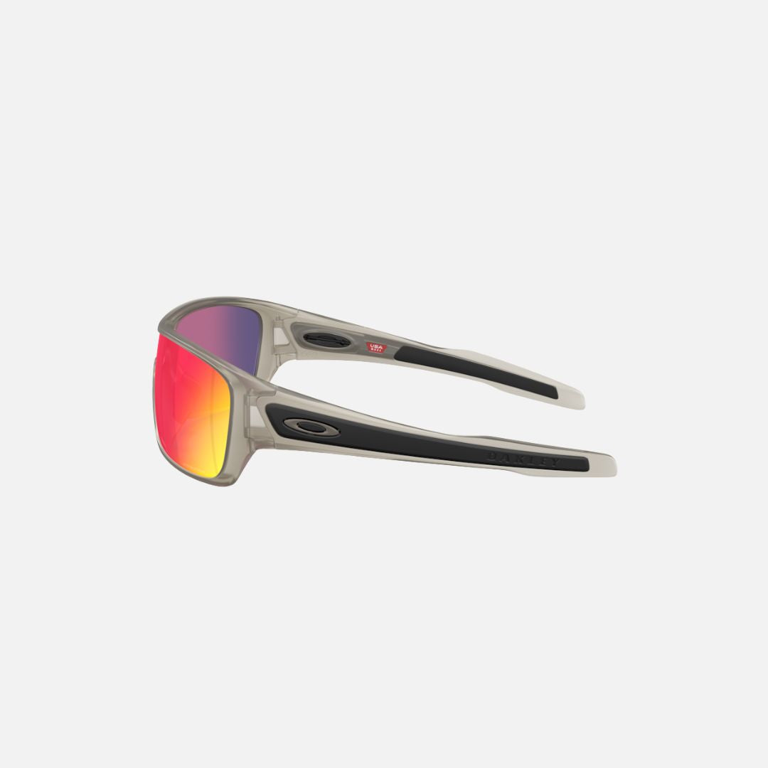Oakley Sunglass Turbine Rotor prizm road Lenses with matte transparent grey ink Frame