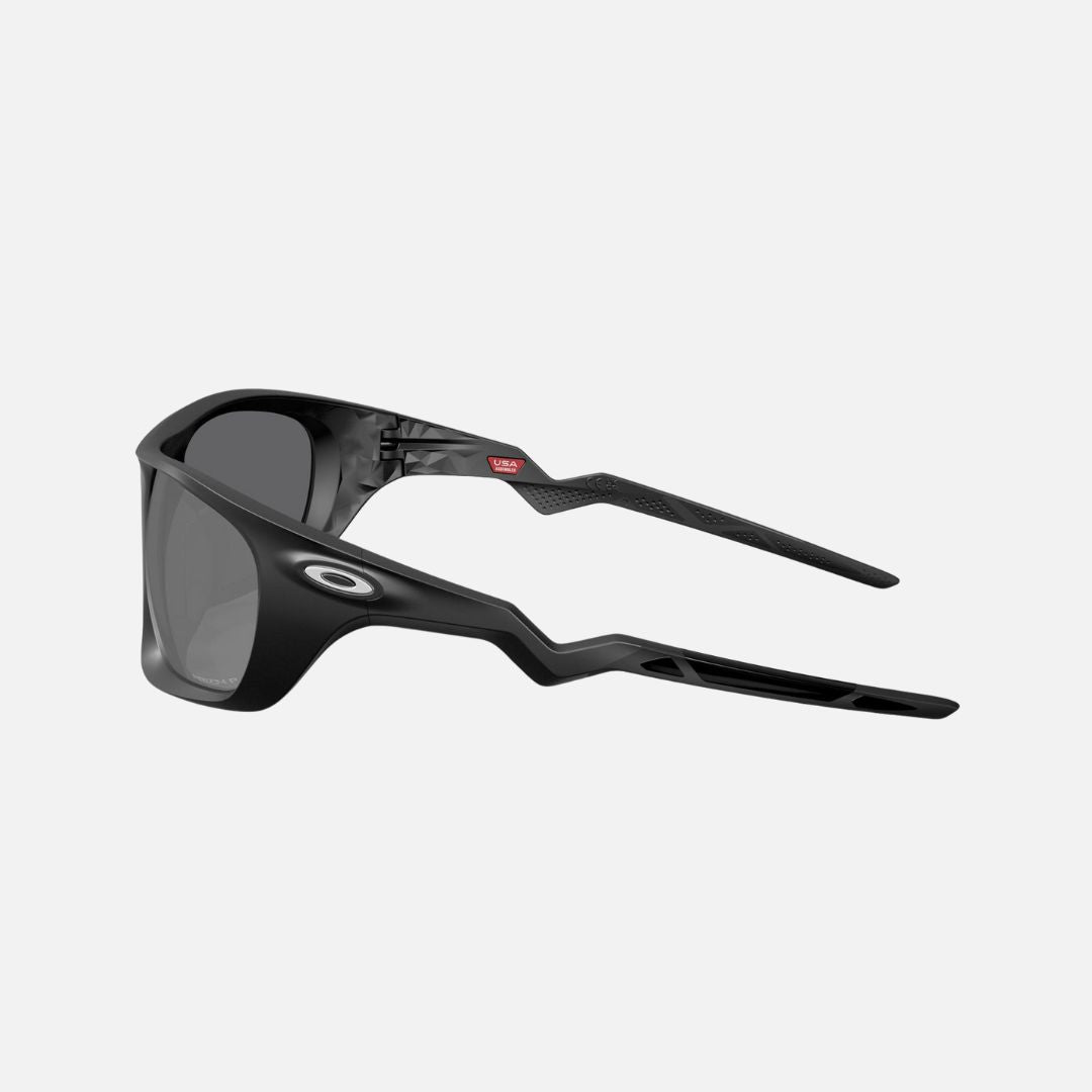 Oakley Lateralis Polarized Sunglasses - Matte Black/Prizm Black
