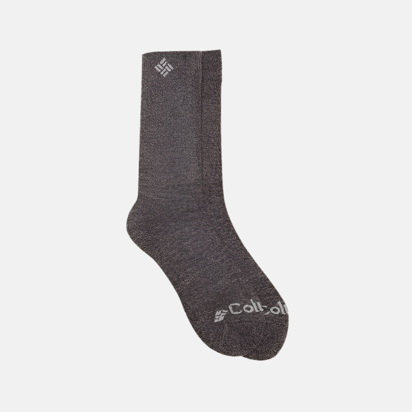 Columbia Unisex Grey Socks Mn 2P Wool Thermal Crew -Black/Grey