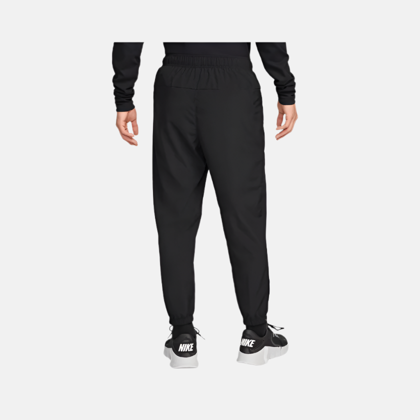 Nike Foam Men's Dry Fit Tapered Multipurpose Pants -Black/Black/Metallic Silver