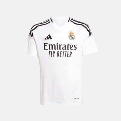 Adidas Real Madrid 24/25 Home Kids Boy Football Jersey (7-16 Year) -White