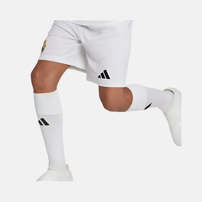 Adidas Real Madrid 24/25 Home Kids Football Shorts (7-16Yeasr) -White