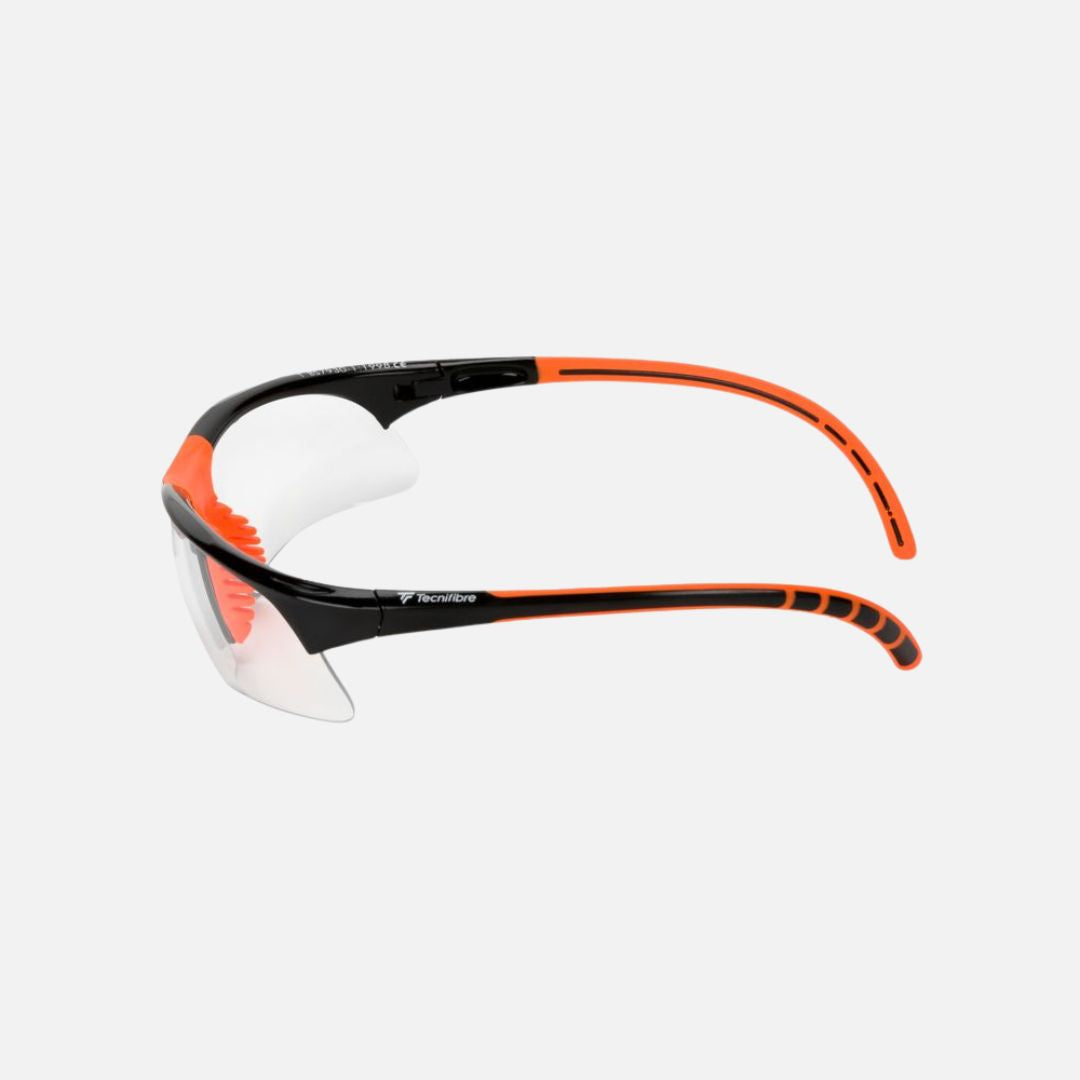 Tecnifibre Squash Eyewear (Black/Orange)