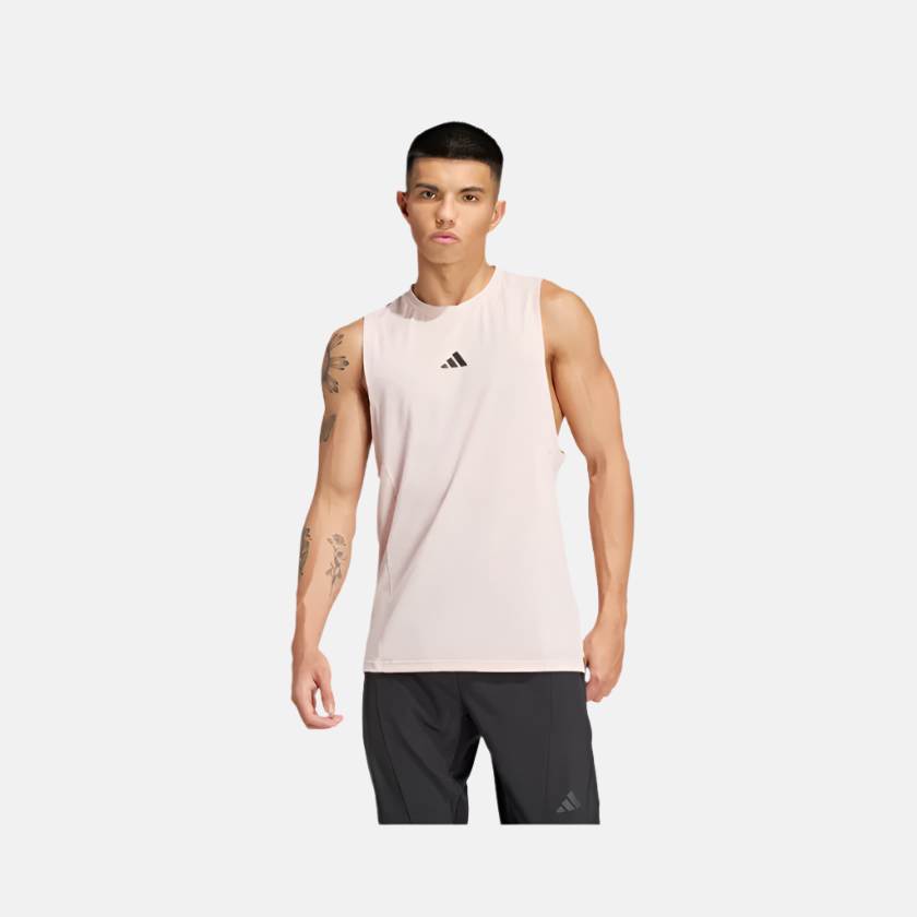 Adidas Designed for Training Workout Men's Tank Top -Sandy Pink