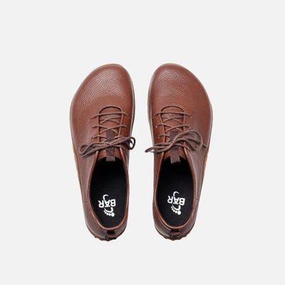 BAER URBN Leder Klassisch unisex Office Barefoot Shoes- Brown