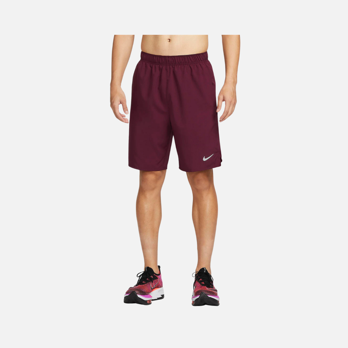 Nike Dri-FIT Challenger Men's 23cm (approx.) Unlined Versatile Shorts -Night Maroon/Black