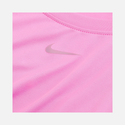 Nike One Classic Women's Dri-FIT Short-Sleeve Top -Playful Pink/Black