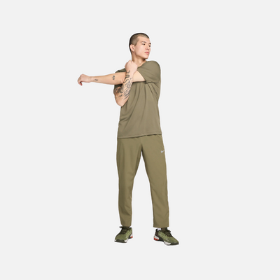 Nike Form Men's Dri-FIT Open-Hem Versatile Trousers -Medium Olive/Black