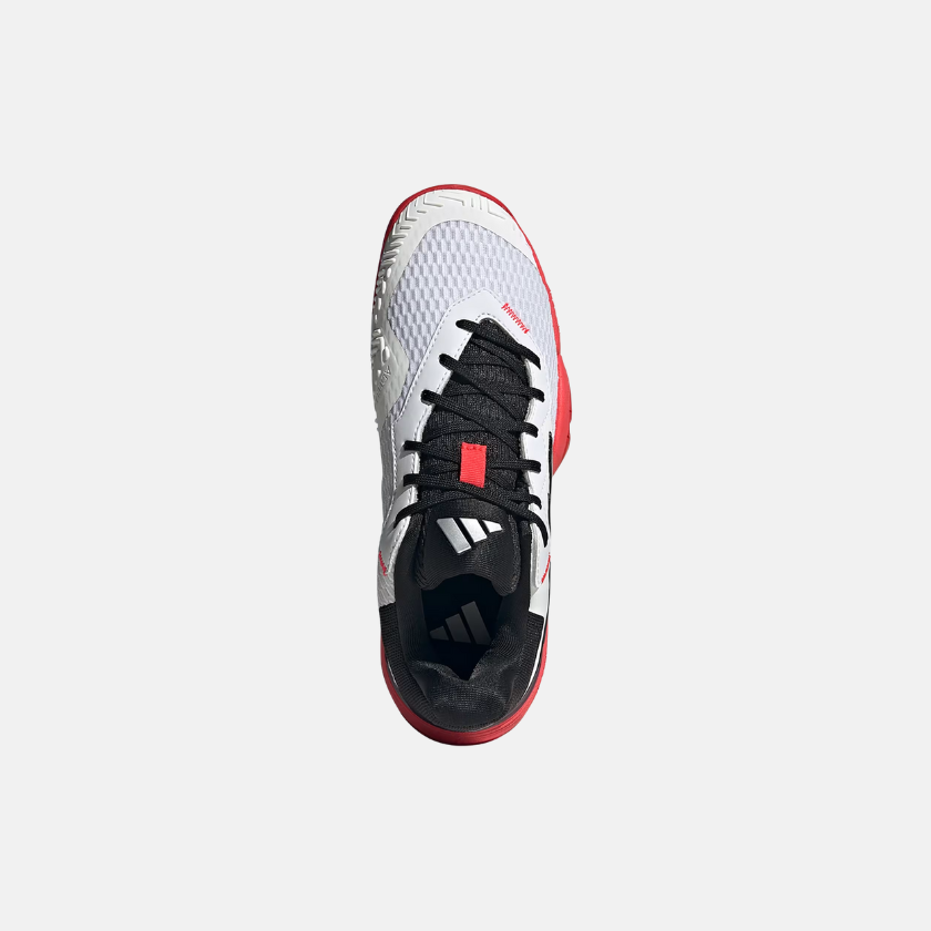 Adidas Kids’ Barricade Tennis Shoes Unisex - Cloud White/ Core Black/ Lucid Red