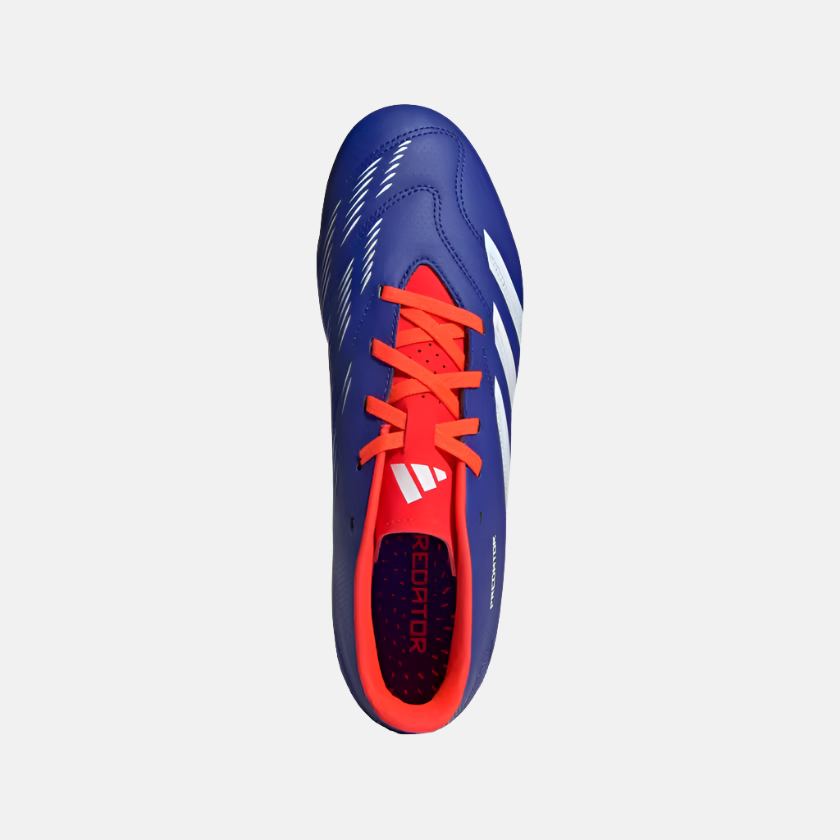 Adidas Predator Club Flexible Ground Unisex Football Shoes -Lucid Blue/Cloud White/Solar Red