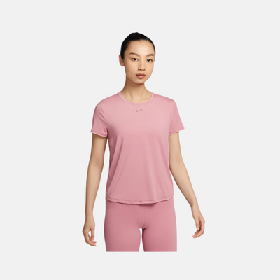 Nike One Classic Dri-FIT Short-Sleeve Women's Top -Elemental Pink/Black