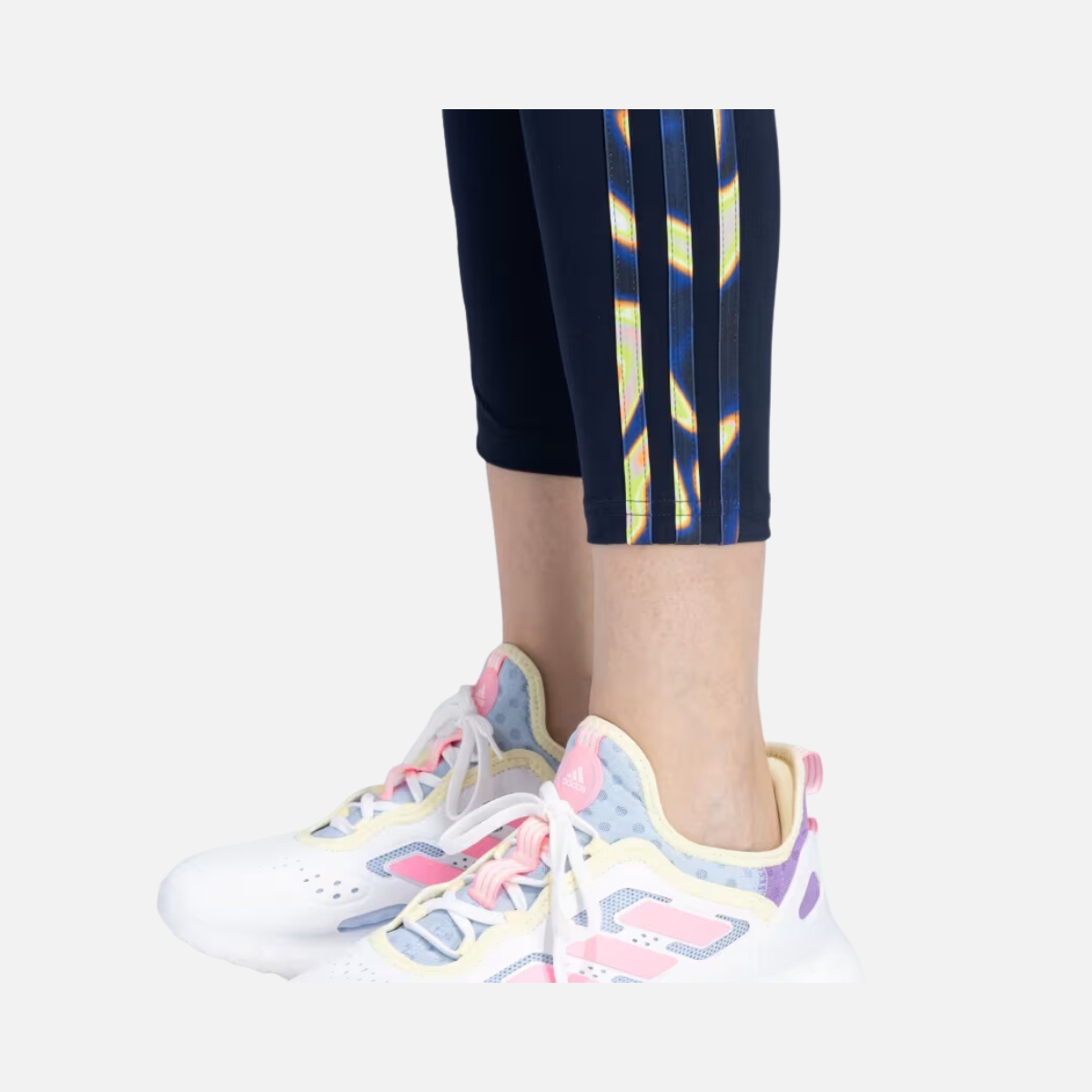 Adidas Vibaop 3stripes Women's Legging -Legend Ink / Multicolor