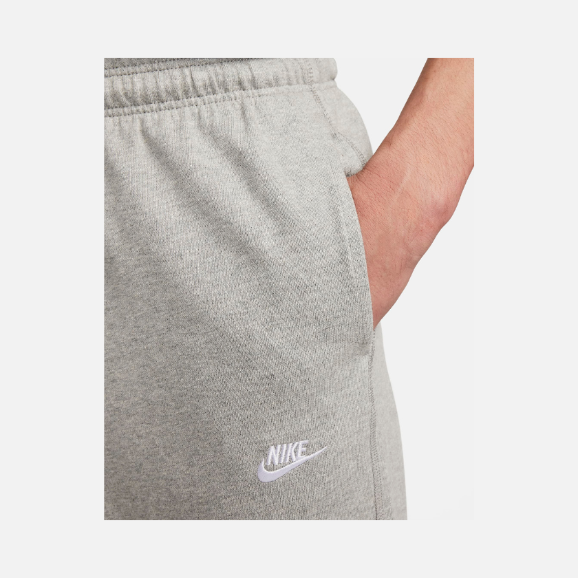 Nike Sportswear Club Knit Open-Hem Men's Pants -Dark Grey Heather/White