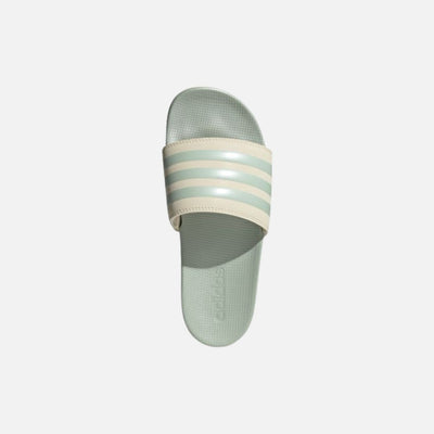 Adilette Comfort Slides Wonder White / Linen Green Met. / Linen Green Met.