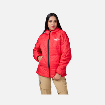 Adventure Worx Lumi Quilted Camping Women’s Jacket 5 degrees -Red