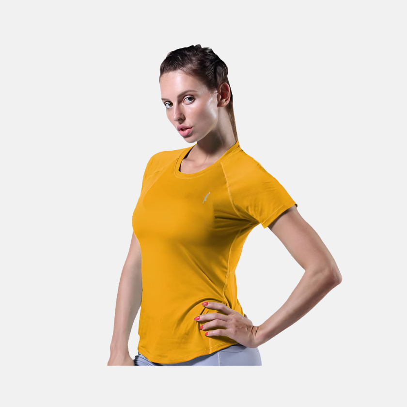 Dive Flex Women's Training T-shirt -Mustard