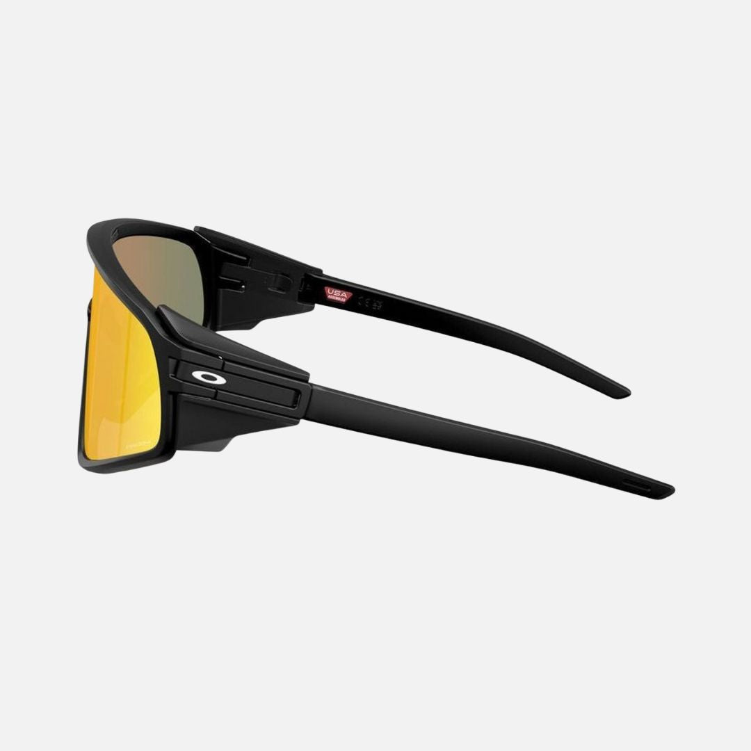 Oakley Latch Panel Sunglasses Matte Black/Prizm Ruby Lenses