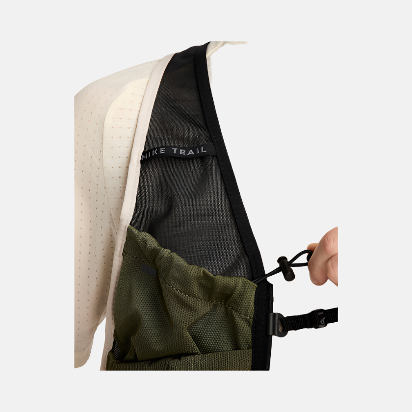 Nike Trail Men's Running Singlet -Black/Medium Olive/Vapour