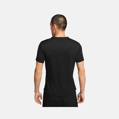 Nike Dri-FIT UV Miler Men's Short-Sleeve Running T-shirt -Black