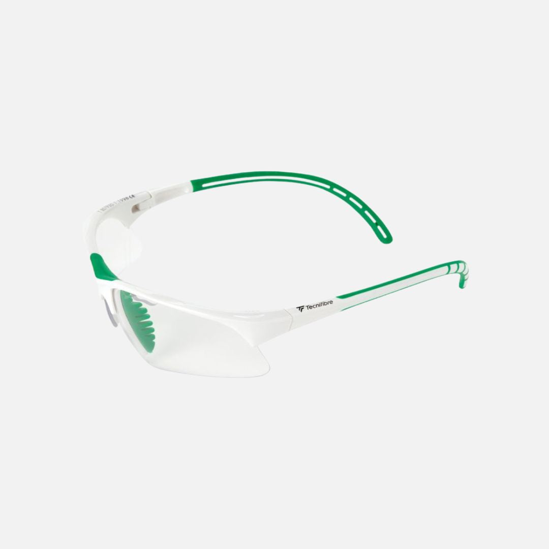 Tecnifibre squash goggles white/green 54SQGLWH21