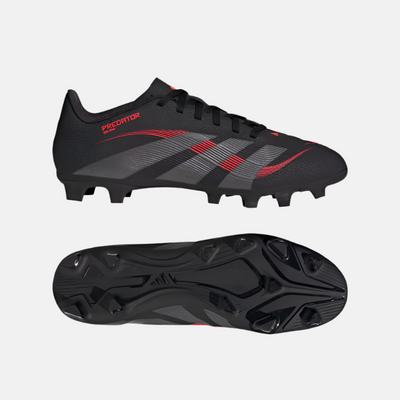 Adidas Predator Club Firm Multi-Ground Football Shoes -Core Black/Grey Four/Lucid Red