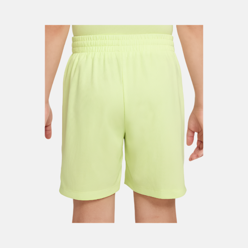 Nike Multi Older Kid's Boy Dri-FIT Shorts -Light Lemon Twist/White/White
