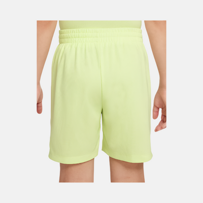 Nike Multi Older Kid's Boy Dri-FIT Shorts -Light Lemon Twist/White/White