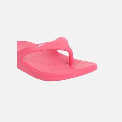 Speedo Unisex Junior's Single Colour Flip Flops For Boys and Girls - Raspberry Fill & White