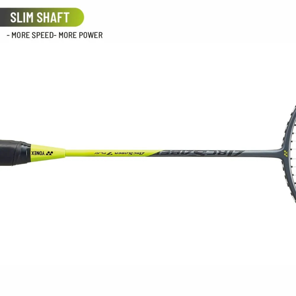 YONEX Arcsaber 7 Play – Grey/Yellow (Strung, 4U-G5)