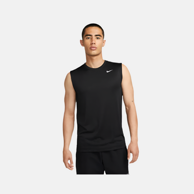 Nike Dri-FIT Legend Sleeveless Fitness Men's T-Shirt -Black/Matte Silver