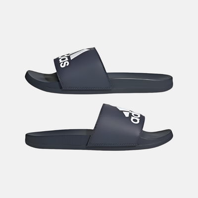 Adidas Adilette Comfort Unisex Slides -Shadow Navy/Cloud White/Shadow Navy