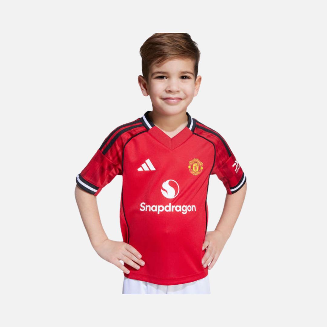 Adidas Manchester United 25/26 Home Mini Kit Kids Mufc Red