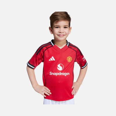 Adidas Manchester United 25/26 Home Mini Kit Kids Mufc Red