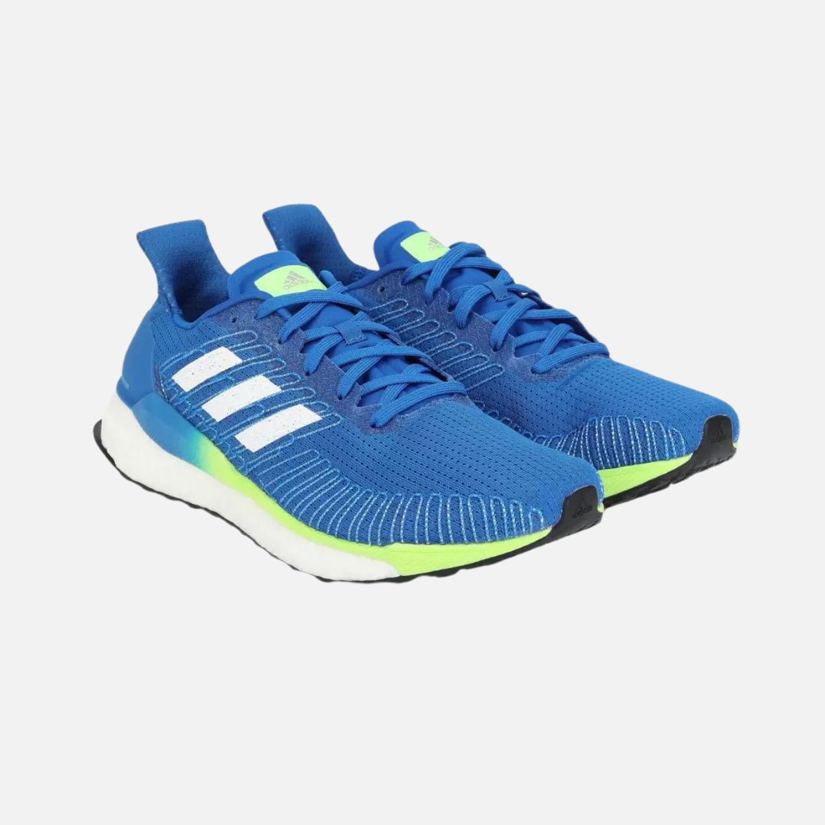 Adidas Men Solar Boost 19 Men's  Running Shoes -Glory Blue/White/Green